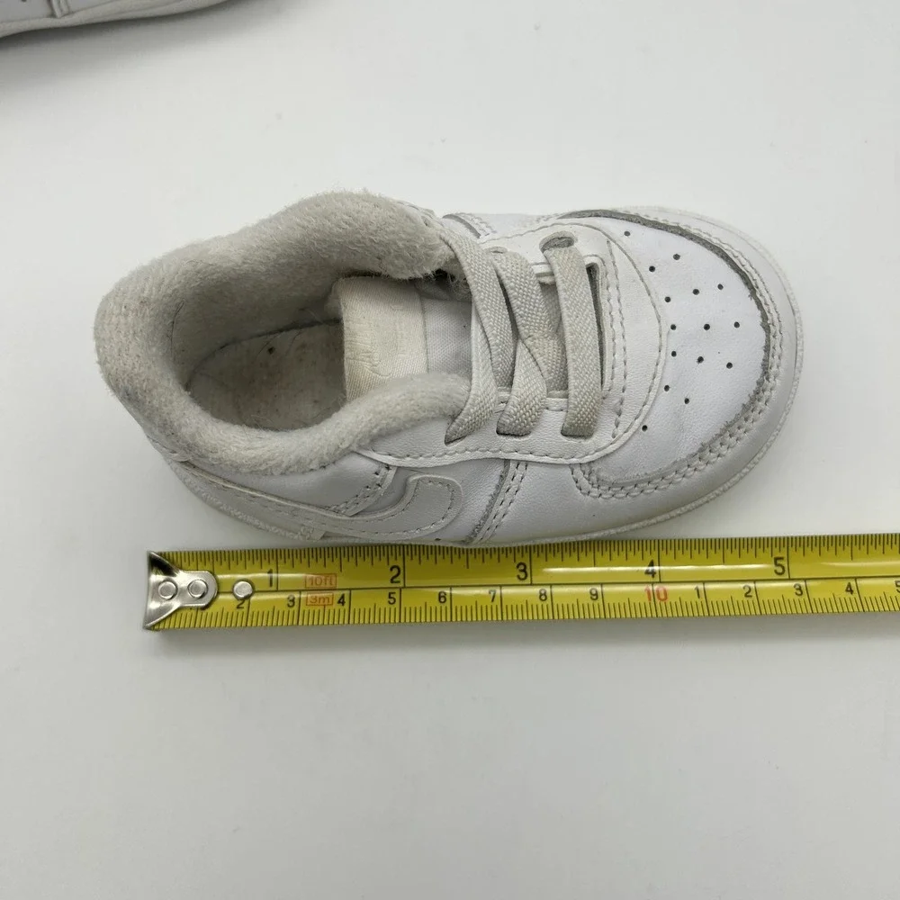 Nike‎ Shoes Infant Sz 4C CK2201-100 White Baby Sneakers Soft Sole Classic